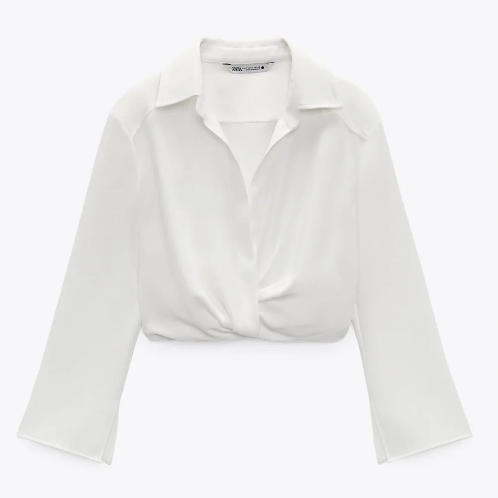 ZARA Blogger’s Fav| Pleated Cropped White Dress Shirt - Picture 14 of 16